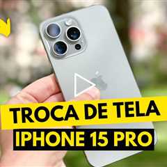iPhone 15 Pro com a Tela Quebrada! Veja o Incrível Antes e Depois do Conserto!