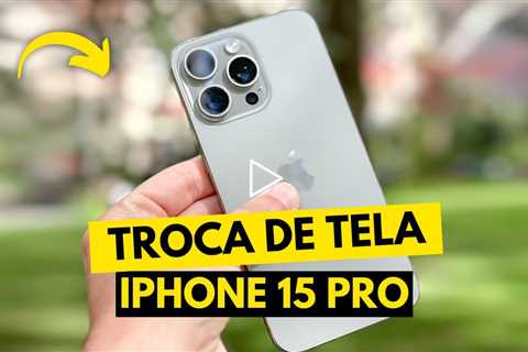 iPhone 15 Pro com a Tela Quebrada! Veja o Incrível Antes e Depois do Conserto!