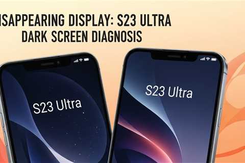 Disappearing Display: S23 Ultra Dark Screen Diagnosis