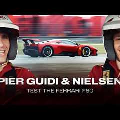 Endless adrenaline - the Ferrari factory drivers take the Ferrari F80 for a spin