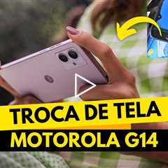 Vale a pena consertar um Moto G14 com tela quebrada? Testei! 🤔