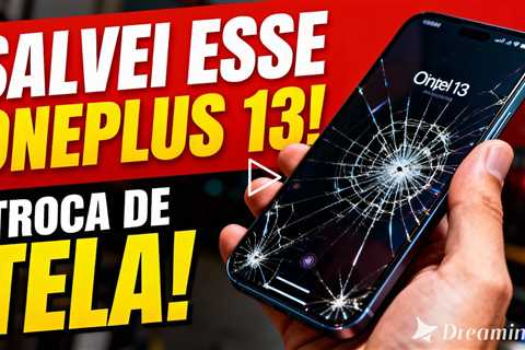QUEBRARAM o OnePlus 13 NOVINHO – Fiz o Resgate! 🔧😳