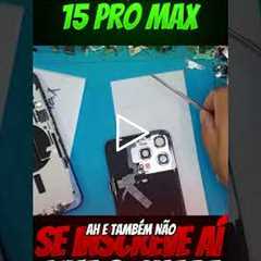Troca de tela do iPhone 15 Pro Max — parecia perda total 😱