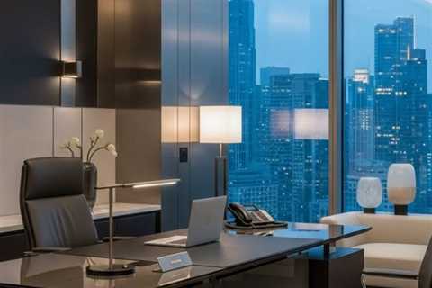 A modern CEO office design that reflects confidence, clarity, and leadership. Clean lines, premium..