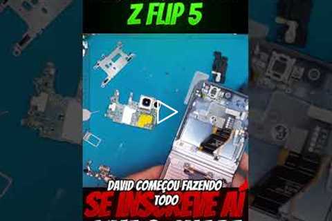 O conserto mais delicado do Galaxy Z Flip 5 😬