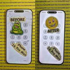 Fixing The Titanium Frame Damage On A Smashed iPhone 16 Pro Max