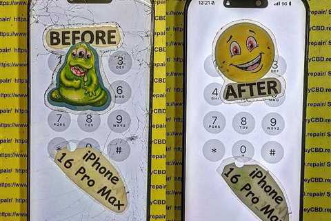 Fixing The Titanium Frame Damage On A Smashed iPhone 16 Pro Max