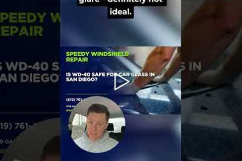 Is WD-40 safe for car glass in San Diego? #Shorts