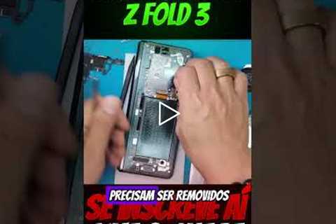 Tela do Z Fold 3 destruída… será que ainda tinha solução? 😳